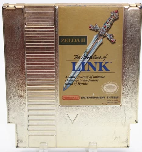 Zelda II The Adventure of Link (Nintendo NES, 1988) Tested Cracked Shell READ!