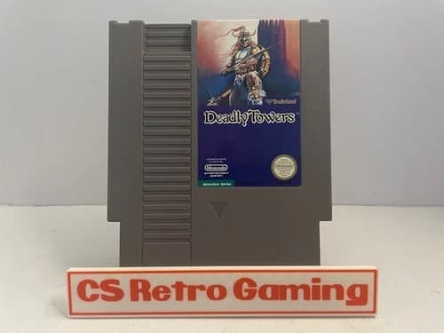 Deadly Towers (Nintendo NES) Authentic Cleaned Tested Work