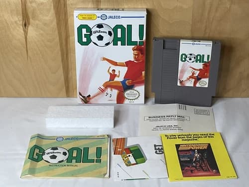 GOAL! (Nintendo, NES 1989) Complete In Box CIB Cleaned Tested Free Shipping