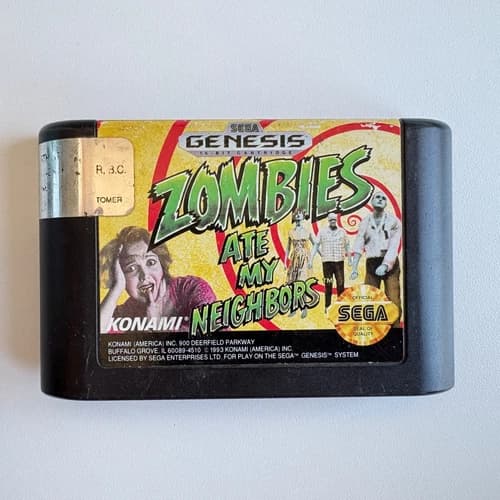 Zombies Ate My Neighbors (Sega Genesis, 1993) Authentic Tested Working