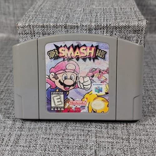 Super Smash Bros. N64 (Nintendo 64, 1999) Authentic Tested Working Faded Label