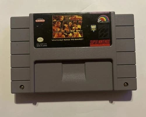 Snes Nintendo WWF Raw Video Game