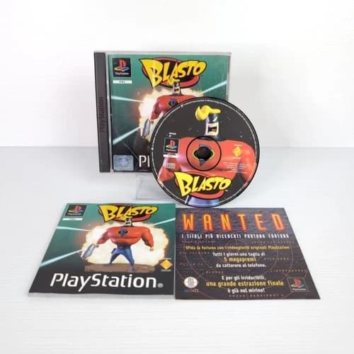 Blasto PS1 Rare Game COMPLETE Italian for Sony Playstation 1