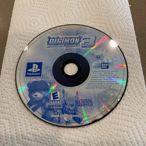 Digimon World 3 (Sony PlayStation 1, 2002) Disc Only PS1