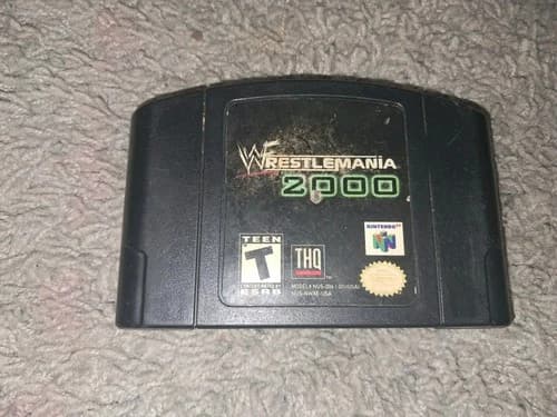 Nintendo 64 WrestleMania 2000 N64 Cartridge Authentic Tested