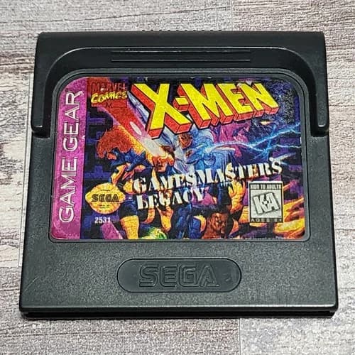 X-Men: GamesMaster's Legacy (Sega Game Gear, 1995) Game Only - Tested & Works