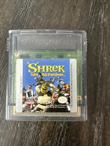 Nintendo Gameboy Color Game Only Shrek Fairy Tale Freakdown