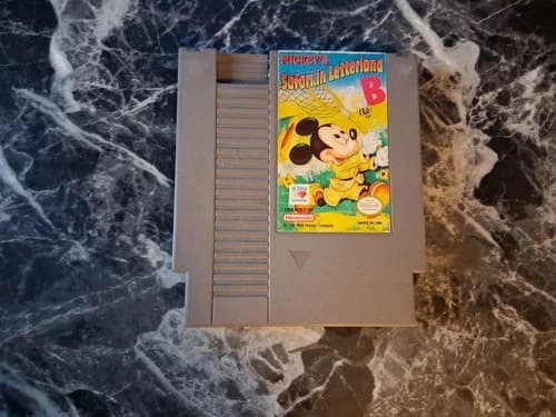 Mickey's Safari in Letterland Nintendo NES Authentic Tested Contacts Cleaned