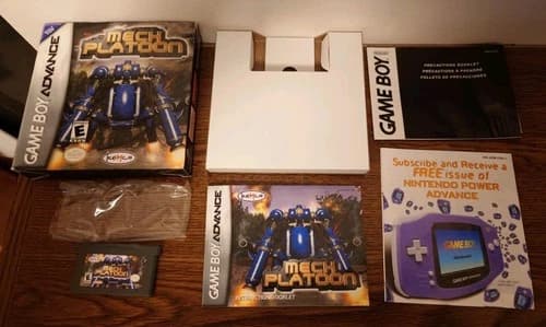 Mech Platoon COMPLETE CIB (Nintendo Game Boy Advance, 2001) GBA Kemco RARE