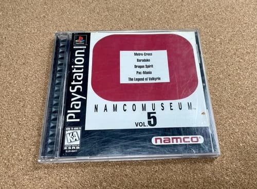 Namco Museum Vol. 5 CIB Black Label PlayStation 1 PSX PS1 w/ Reg Card - Tested