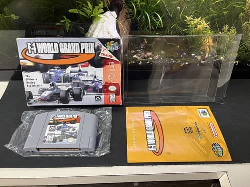F-1 World Grand Prix (Nintendo 64, 1999) N64, Cartridge, Box, Manual
