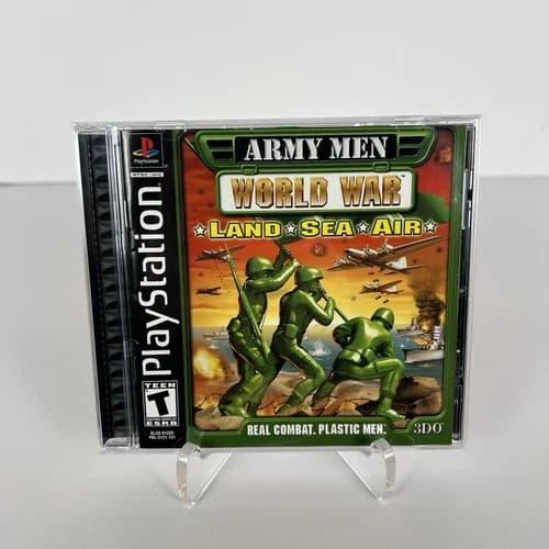 Army Men: World War -- Land, Sea, Air (Sony PlayStation 1, 2000) PS1 CIB Reg