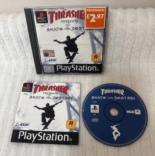 Sony Playstation Thrasher: Skate and Destroy PS1 Complete With Manuel