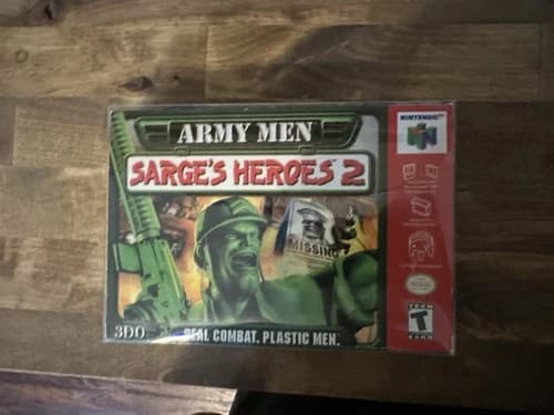 Army Men-Sarge's Heroes 2 - Nintendo 64 (N64) Cib Tested Works