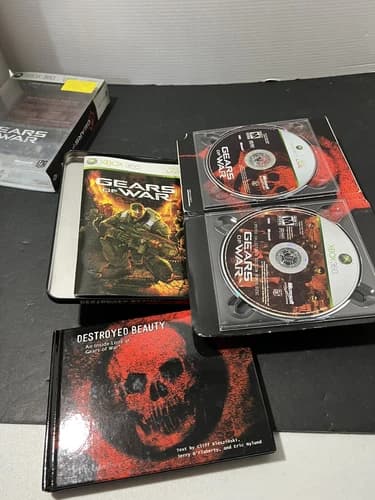 Gears Of War Limited Edition Collectors Steelbook Game Complete CIB Inserts