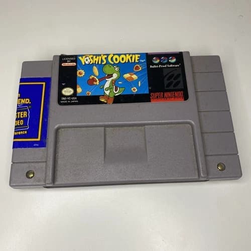🍪 Yoshi's Cookie - Super Nintendo SNES - Very Good - Tested & Working 🍪
