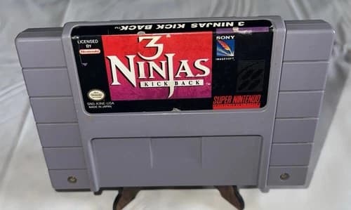 3 Ninjas Kick Back (Super Nintendo SNES 1994) Cart Only Authentic Tested Clean