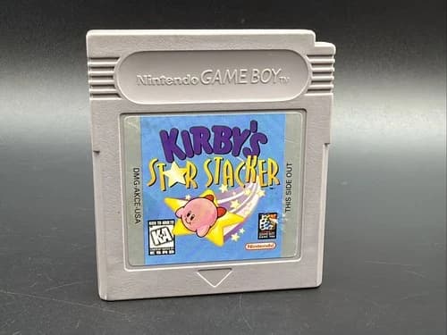 Kirby's Star Stacker Nintendo Game Boy Gameboy •NEW BATTERY!• Tested Working