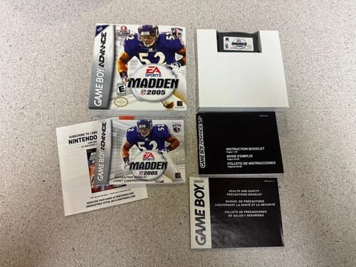 Madden NFL 2005 GBA Gameboy Advance - Complete CIB. MINTY BOX