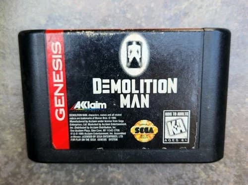 Demolition Man Sega Genesis Cartridge Only Tested Works