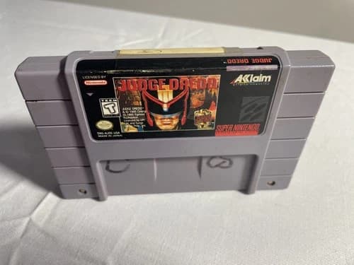 Judge Dredd SNES (Super Nintendo Entertainment System, 1995) Cart Only
