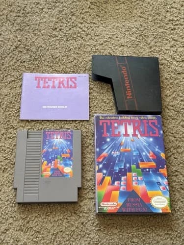 Tetris NES Nintendo Complete CIB Authentic! Nice!