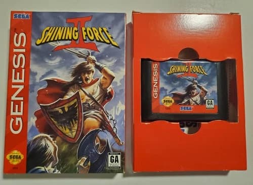 Shining Force II 2 Sega Genesis Complete w/Manual CIB Original Tested Rare WOW