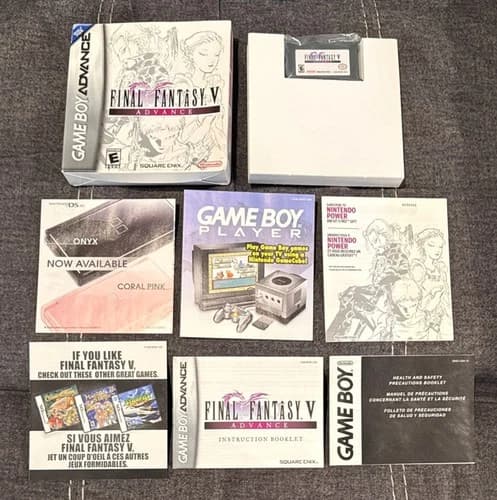 Final Fantasy V Advance Nintendo Game Boy GBA FF 5 ~ Complete In Box! Excellent!