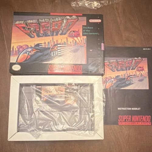 Nintendo F-Zero Super Nintendo SNES Racing NTSC-U/C Box and Manual Included