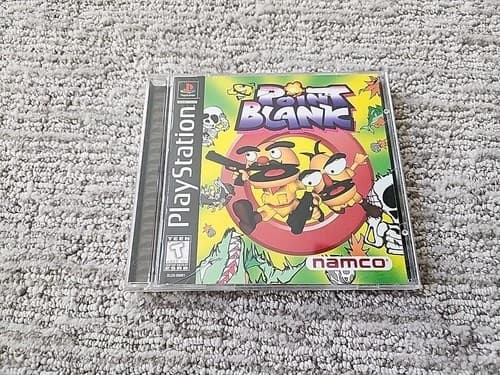 Point Blank (Sony PlayStation 1, PS1) CIB Complete In Box w Reg Card CLEAN DISC!
