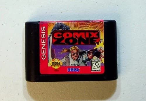 Comix Zone Sega Genesis Video Game Classic Beat 'em Up NTSC