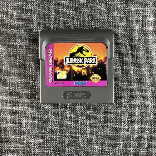 Jurassic Park (Sega Game Gear, 1993) Game Only Cartridge VG Tested