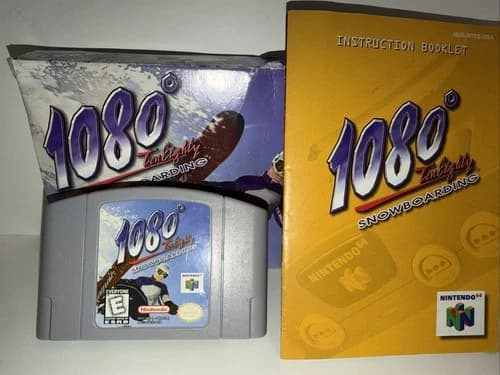 1080 Snowboarding Nintendo 64 N64 Authentic Complete In Box CIB