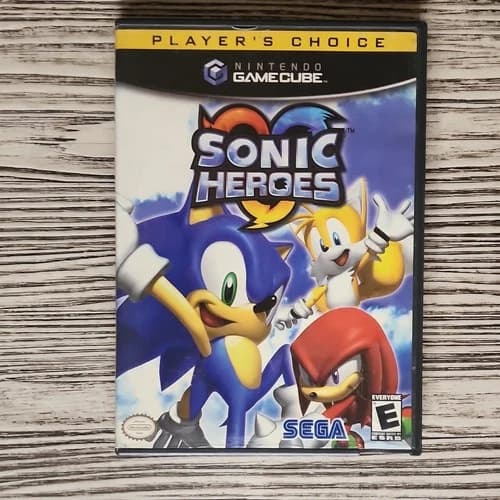 SEGA Sonic Heroes Player’s Choice Nintendo GameCube NTSC-U/C E 2003 Multiplayer