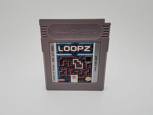 Nintendo Game Boy Loopz Cartridge Authentic Tested Works Retro Puzzle Game