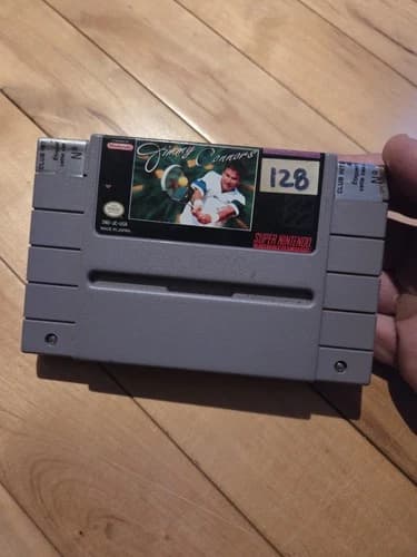 Jimmy Connors Pro Tennis Tour SNES 1994 Authentic, Tested & Working VGC