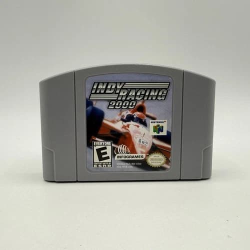 Nintendo N64 Indy Racing 2000 Authentic Tested & Working Game Cartridge Only
