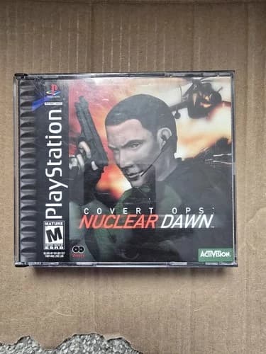 Covert Ops Nuclear Dawn PS1 PlayStation 1 Complete CIB tested