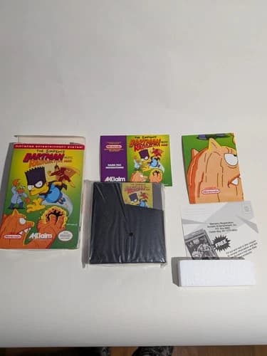 The Simpsons: Bartman Meets Radioactive Man Nintendo NES CIB Complete Authentic
