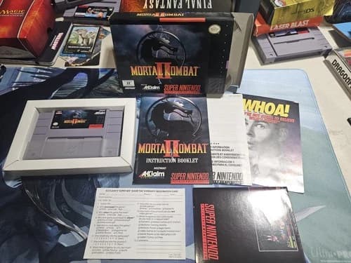 Mortal Kombat II (Super Nintendo SNES, 1994) Authentic Complete With Reg Card