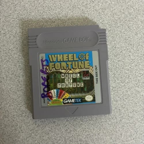 Wheel of Fortune Nintendo Game Boy Puzzle Game Cartridge