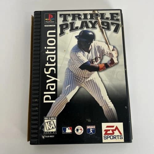 Triple Play 97 (Sony PlayStation 1, 1996) PS1 Long Box Complete CIB