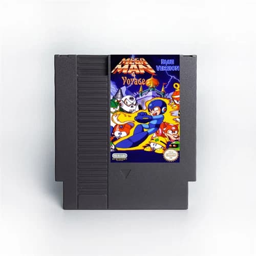 Mega Man 4 Voyage Blue Version NES Game US (note: buyer DOES NOT pay fees)