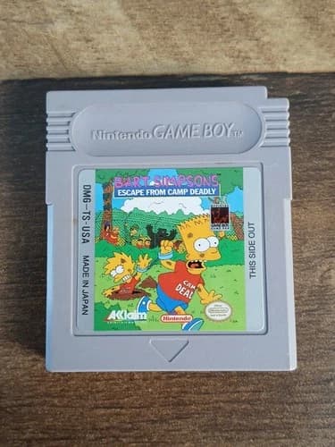 Bart Simpson's Escape From Camp Deadly (Nintendo Game Boy, 1991) Tested