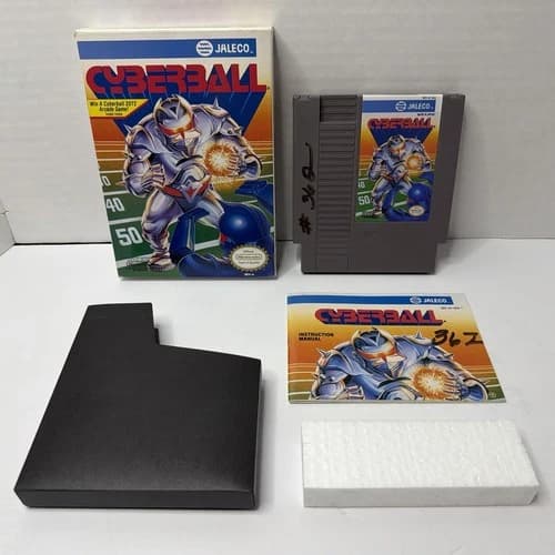 CIB Cyberball (Nintendo Entertainment System NES, 1992) Authentic And Tested!