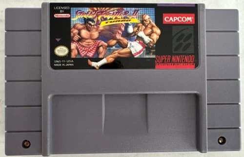 Street Fighter II Turbo (Super Nintendo SNES, 1992) Cartridge Cart Only Tested