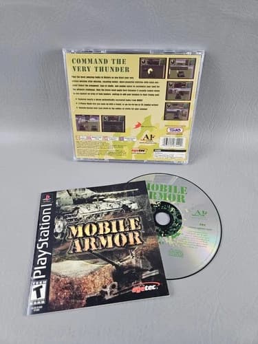 Mobile Armor PlayStation Video Game Tank Combat Multiplayer PS1 CIB