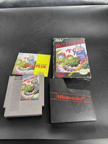Millipede (Nintendo NES, 1988) NES BOX Set CIB manual PROTECTOR PLASTIC