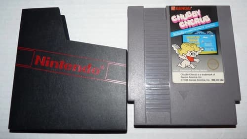 NINTENDO NES GAME RARE CHUBBY CHERUB CARTRIDGE TESTED WORK ORIGINAL 1986