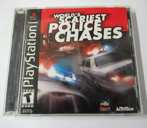 World's Scariest Police Chases PS1 Sony PlayStation Complete w/ Manual
